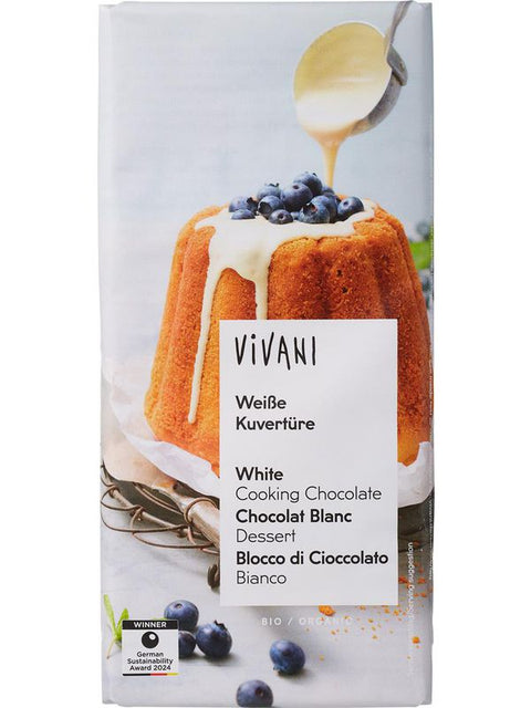 VIVANI Chocolat blanc couverture 150g