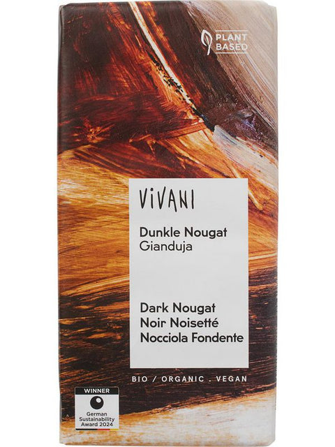 VIVANI Noir noisette nougat 80g