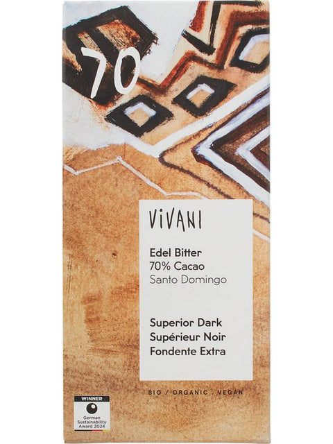 VIVANI Noir super 70% Santo Domingo 80g