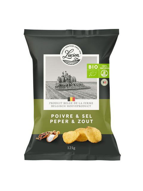 LUCIEN Chips au poivre et sel 125g