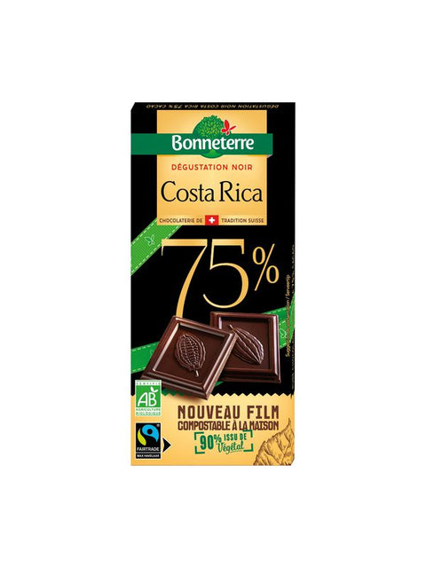 BONNETERRE Choco noir Costa Rica 75% 80g