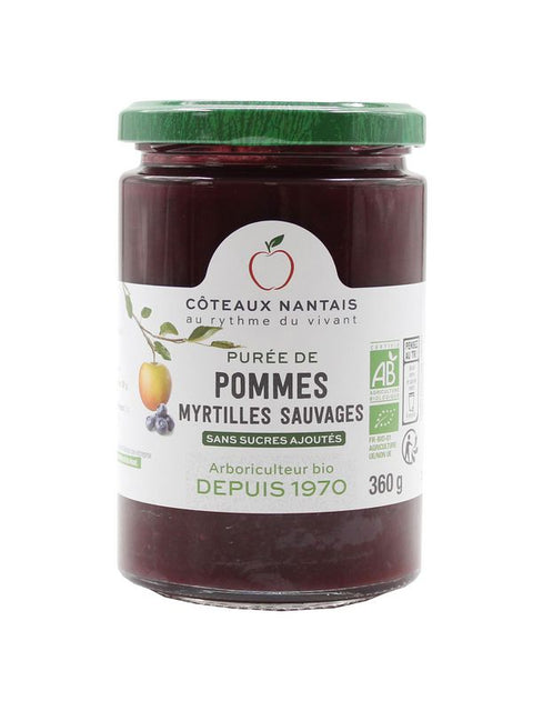 COTNANTAIS Purée de pomme myrtille 360g