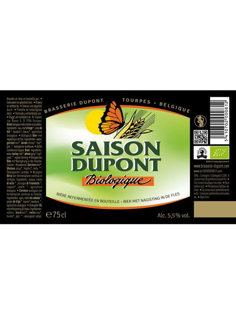 DUPONT Saison bio (5.5 %) 12 x 75cl