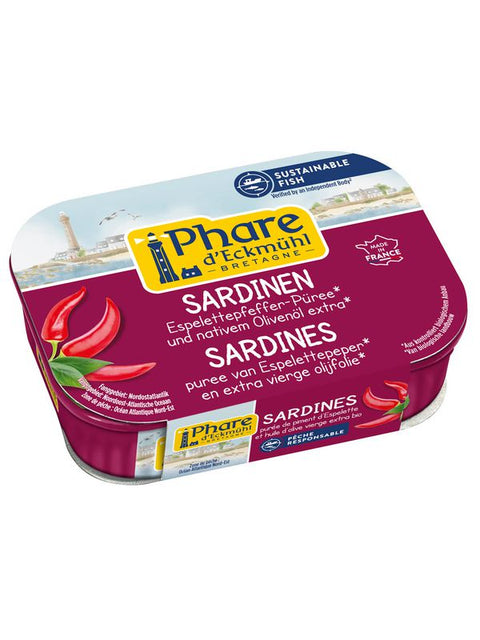 PH D E Sardines piment d'Espelette135g