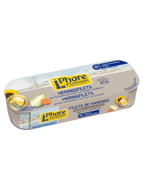 PH D E Filets de harengs fumés 150g