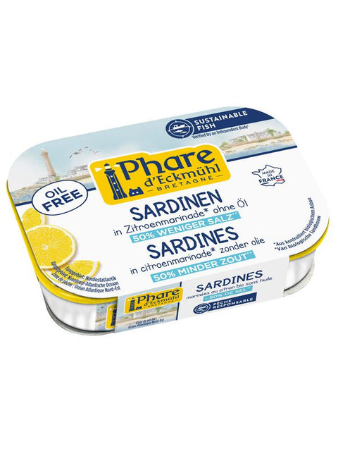 PH D E  Sardines citron moins salé 115g