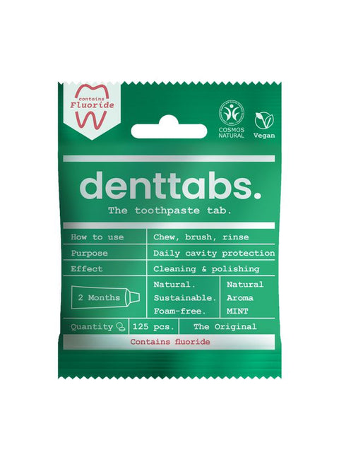 DENTTABS Dentifrice tablette menthe 125g