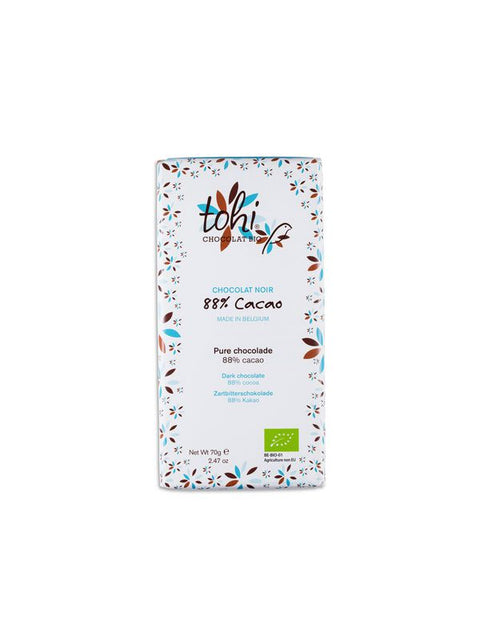 TOHI Chocolat noir 88% cacao 70g