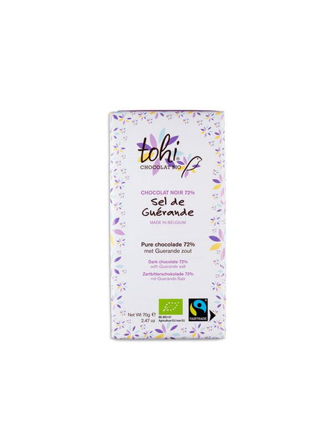 TOHI Chocolat pure fleur de sel 70g