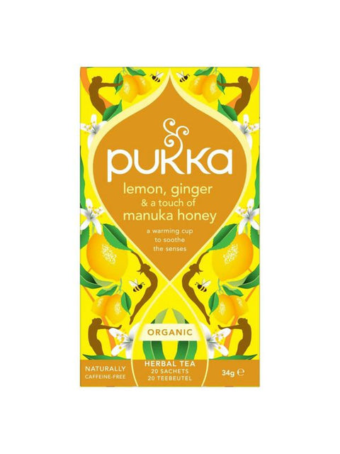 PUKKA Citron gingembre manuka miel 20bt