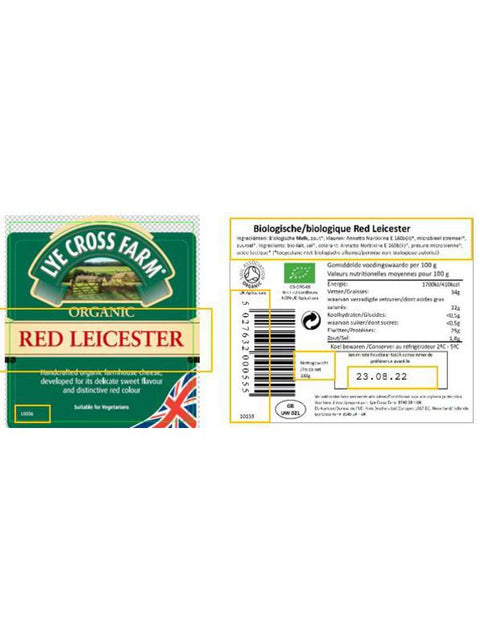 LYE CR red leicester portion 245g