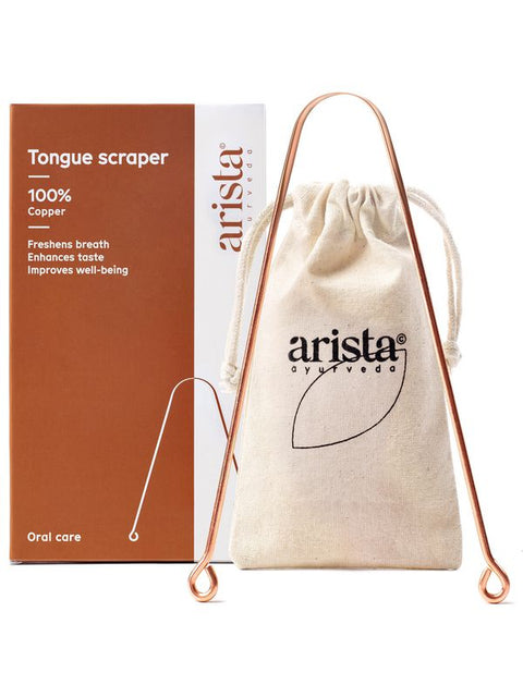 ARISTA Gratte-langue ayurvedique cuivre