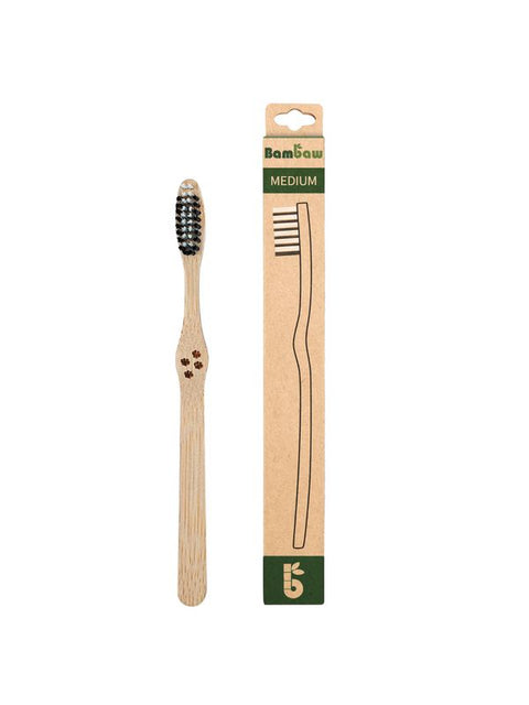 BAMBAW Brosse à dents en bambou moyen