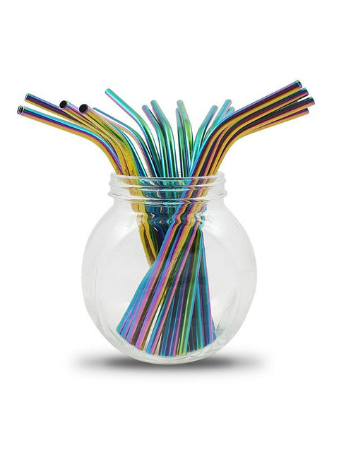 BAMBAW Vrac Pailles en inox multicolores