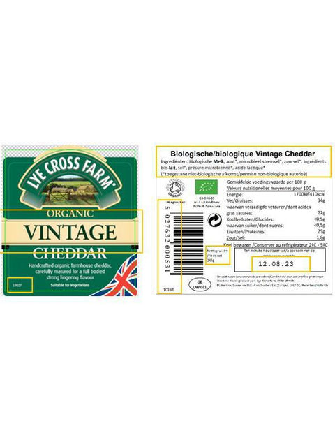 LYE CR vintage cheddar portion 200g