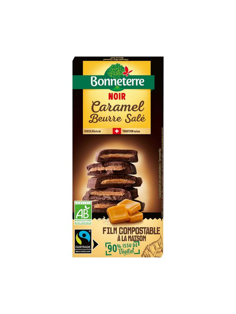 BONNETERRE Choco noir caramel b.salé 85g