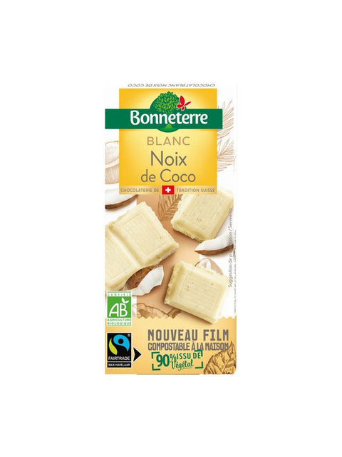 BONNETERRE Chocolat blanc coco 100g