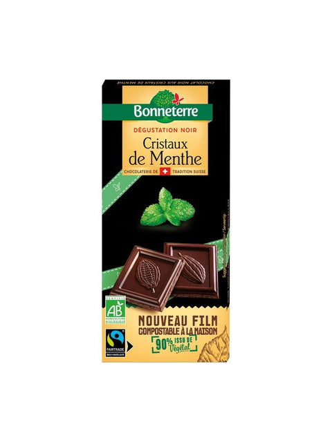 BONNETERRE Chocolat noir menthe 90g