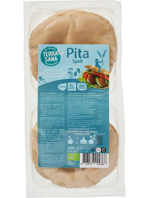 TERRASANA Pain pita épeautre 480g