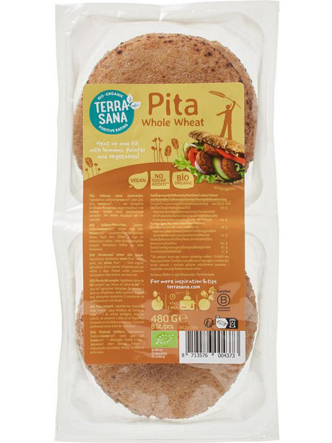 TERRASANA Pain pita complet 480g