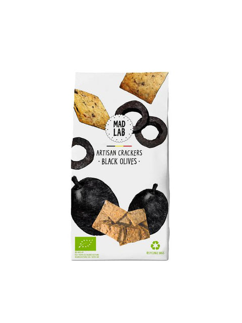 MAD LAB Cracker olives noires 110g