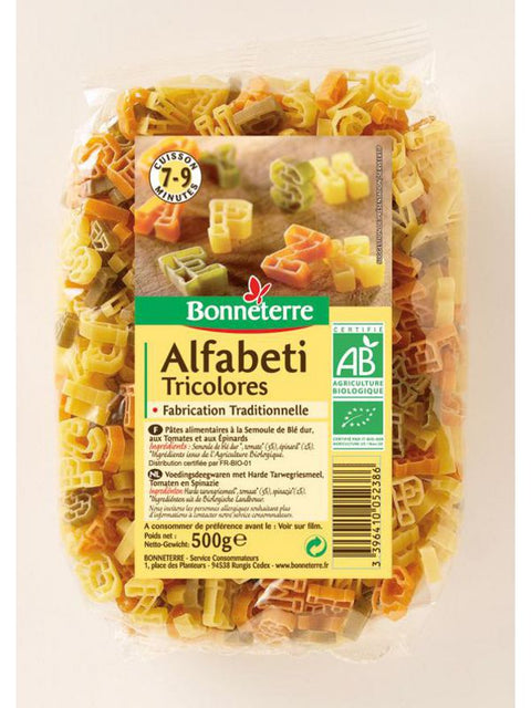BONNETERRE Alfabeti tricolores 500g