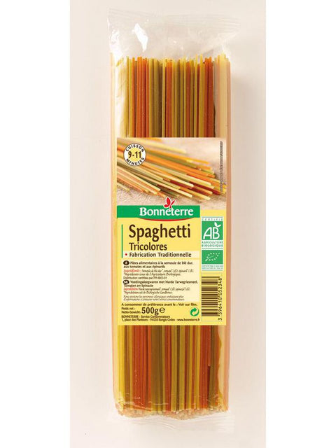 BONNETERRE Spaghetti tricolores 500g