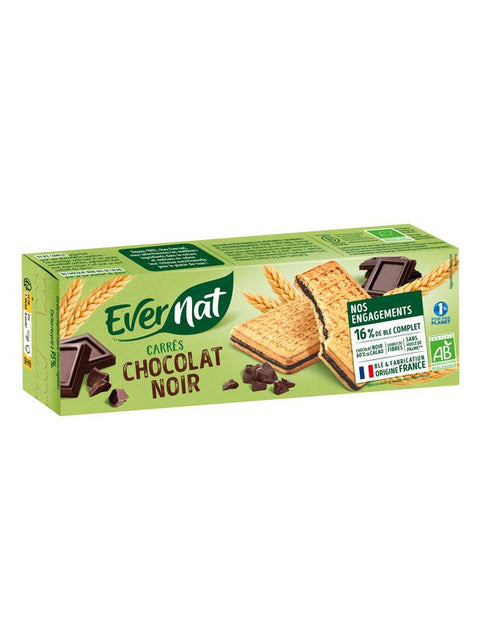 EVERNAT Goûters au chocolat noir 225g