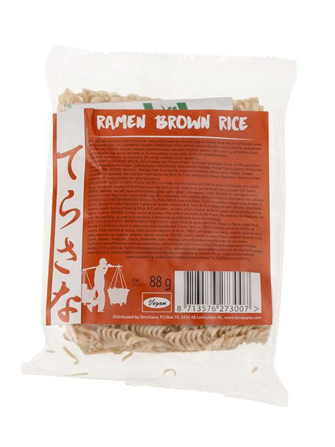 TERRASANA Noodles ramen au riz brun 88g