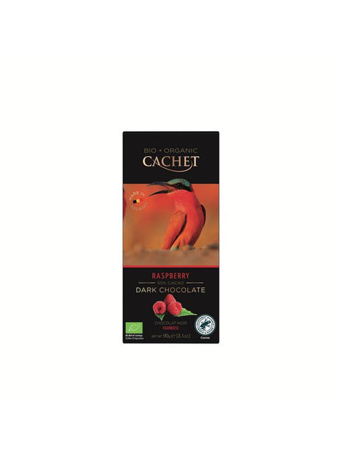 CACHET Chocolat noir framboises 90g