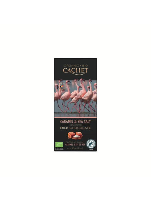 CACHET Chocolat lait caramel/sel  90g
