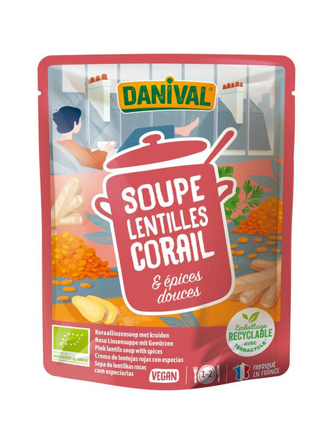 DANIVAL Soupe lentilles corail-épices 50
