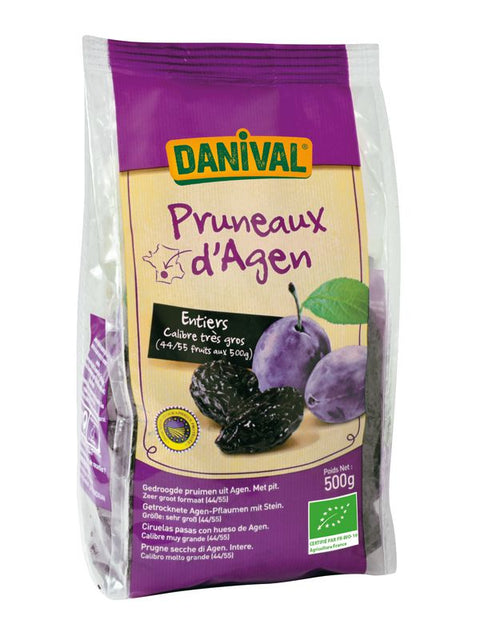 DANIVAL Pruneaux agen+noyau 44/55 500g