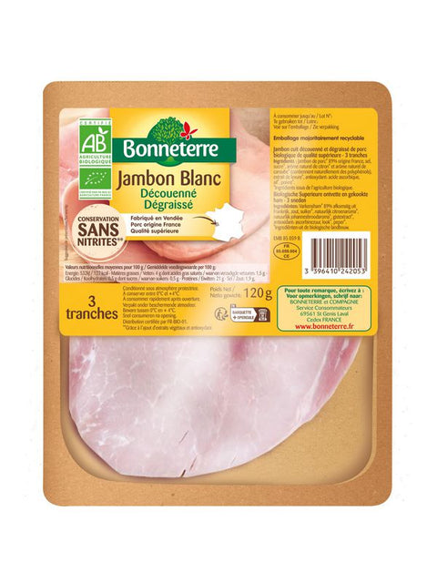 BONNETERRE Jambon blanc 120g