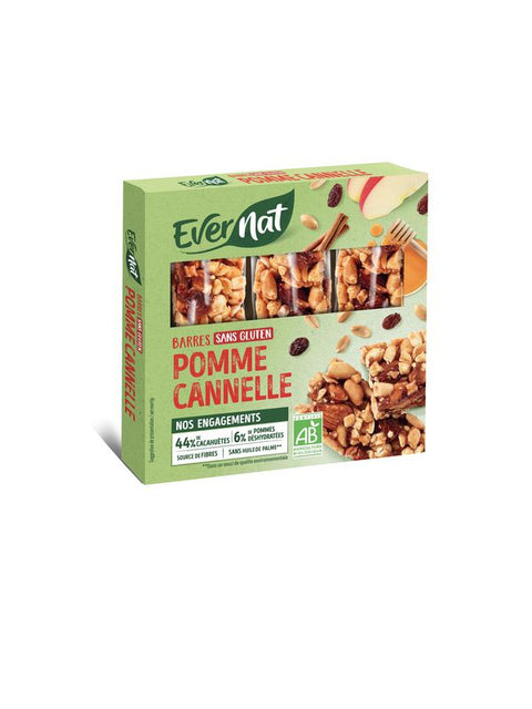 EVERNAT Barre pomme cannelle 75g