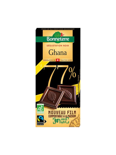 BONNETERRE Chocolat noir Ghana 77% 80g