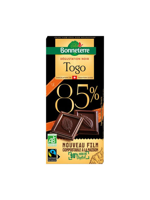 BONNETERRE Chocolat noir Togo 85 % 80g