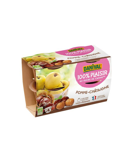 DANIVAL Dessert pomme châtaigne 400g