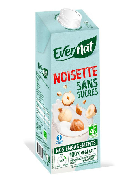 EVERNAT Boisson noisette sans sucre 1L