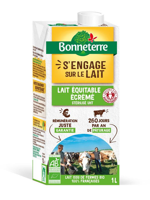 BONNETERRE Lait écrémé 1L UHT