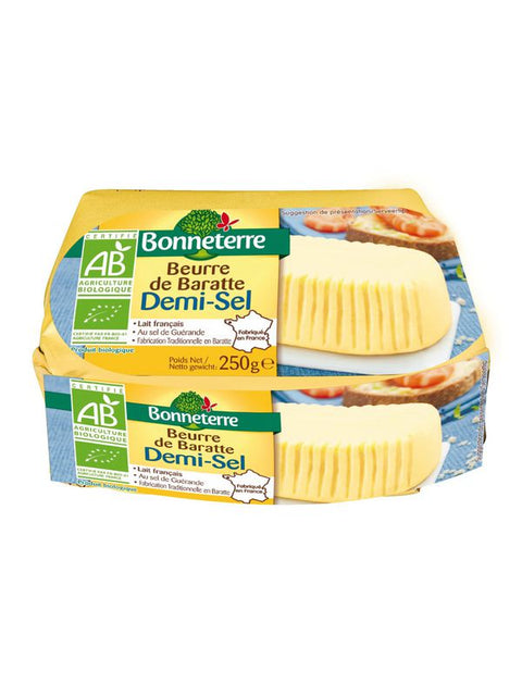 BONNETERRE Beurre baratte demi-sel 250g