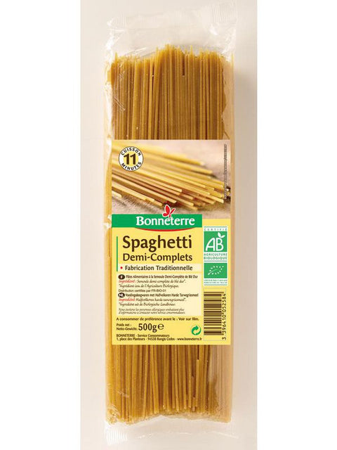 BONNETERRE Spaghetti demi-complet 500g