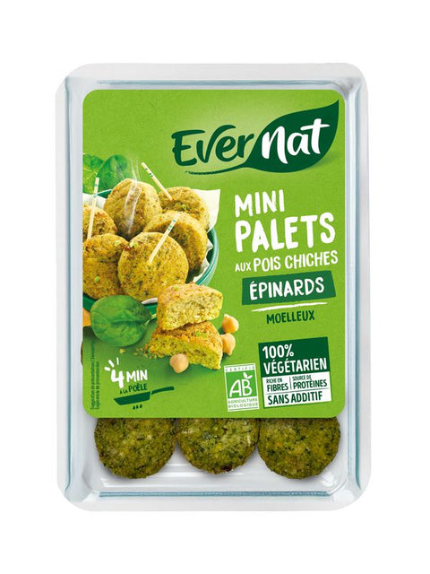 EVERNAT Mini palets épinards 150g