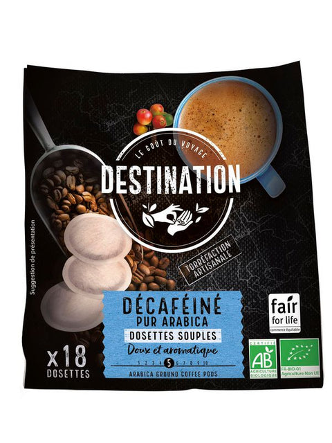DESTINATION Dosettes décaféiné 18pc 125g