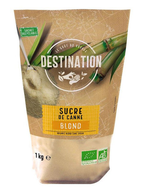 DESTINATION Sucre de canne blond 1kg