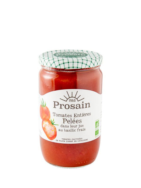 PROSAIN Tomates entièr pelées basil 660g