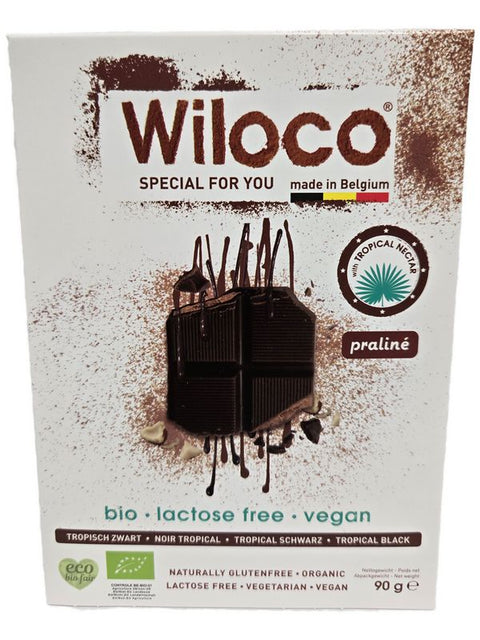 WILOCO Chocolat noir praliné 90g