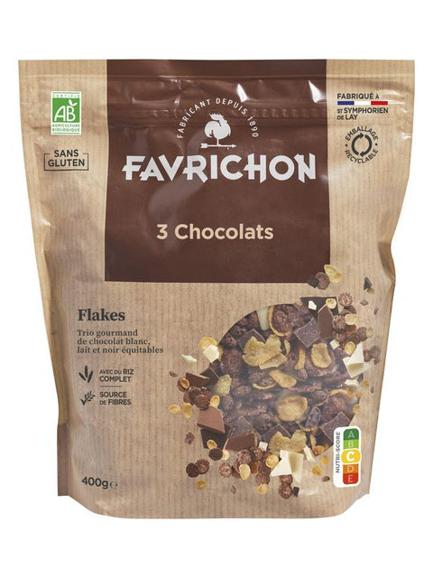 FAVRICHON Flakes 3 chocolats 400g