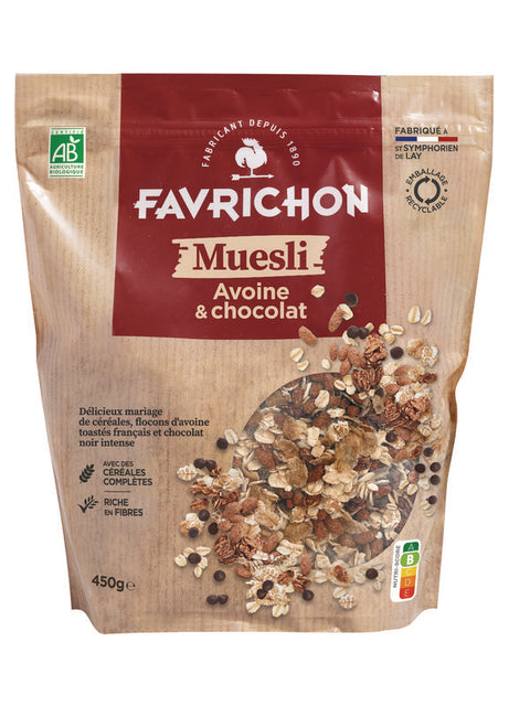 FAVRICHON Muesli avoine chocolat 450g