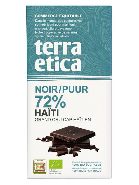 TERRA ETICA Choc. Noir 72% Haïti 100g
